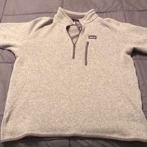 Men’s Patagonia 1/4 Zip Fleece Pullover Grey